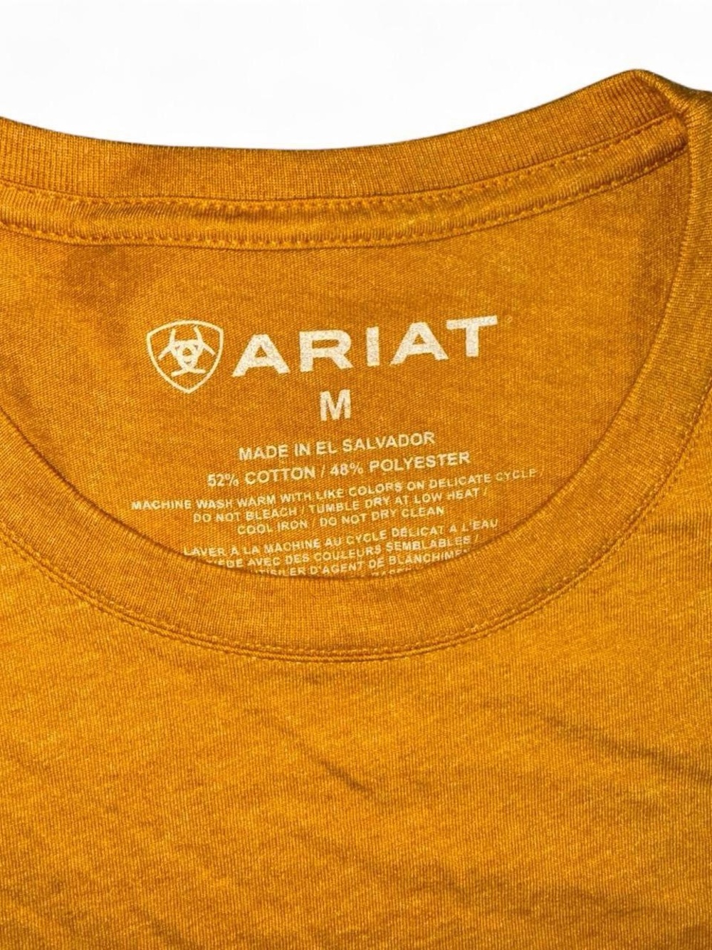Ariat women’s Mustard 'Let's Rodeo' Graphic Tee - Picture 3 of 4